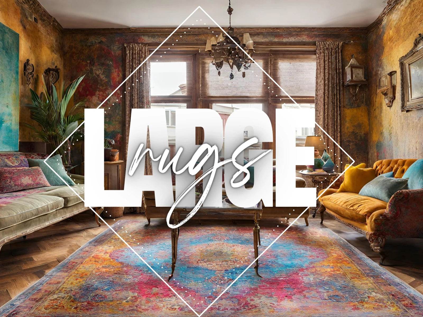 Large Rugs - Oushak Loom - Vintage Turkish Rugs