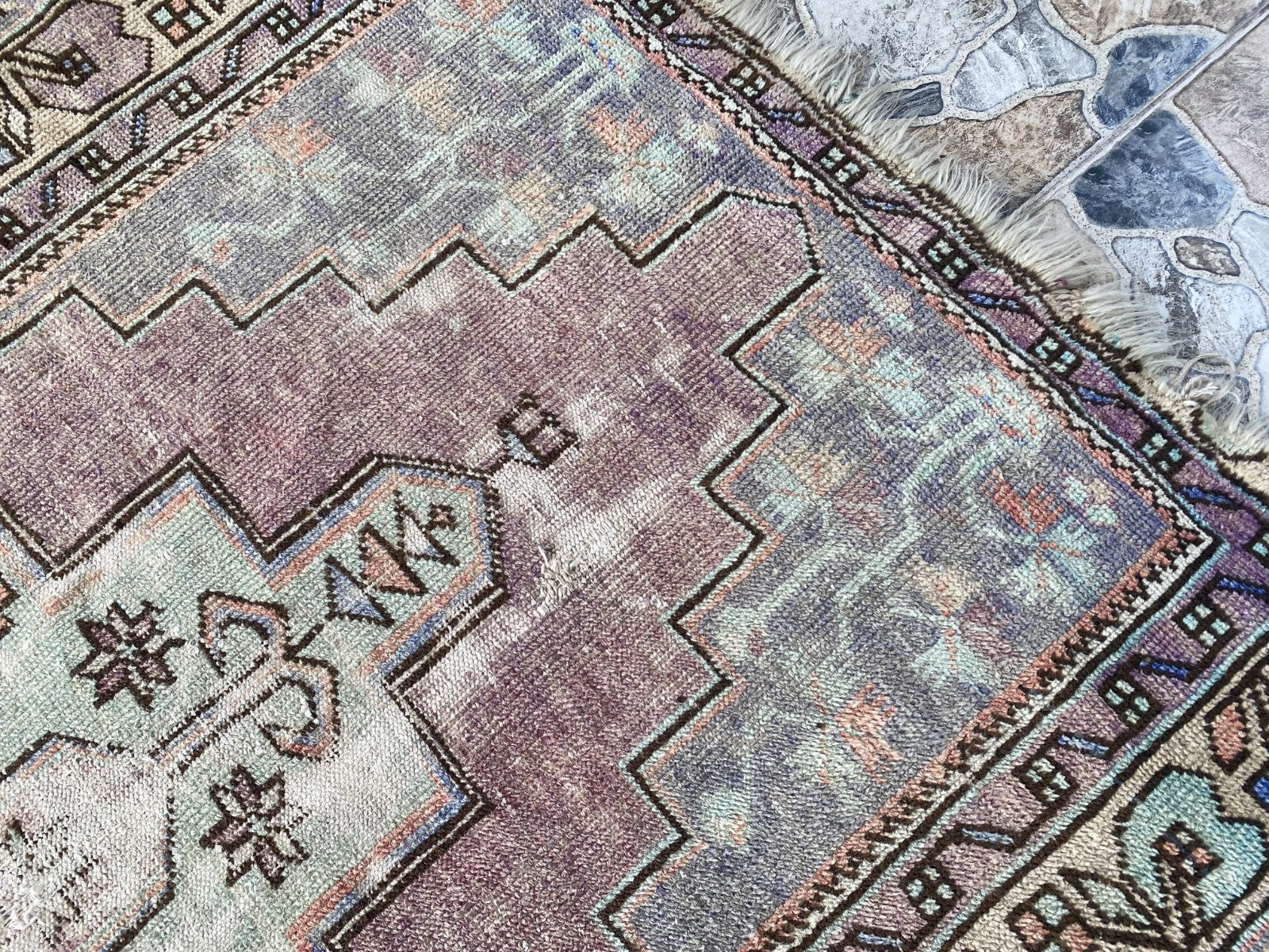 4x8ft Vintage Turkish Rug Anatolian Floral Medallion Farmhouse Oriental Area Rug