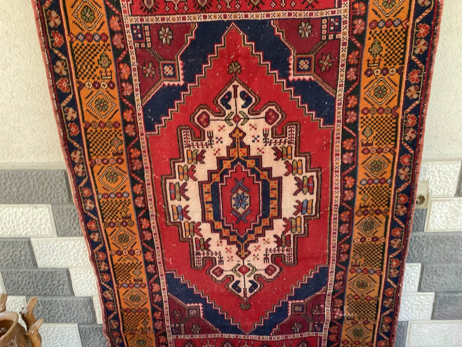 Vintage Turkish Oushak Rug | Hand-Knotted Wool Anatolian Tribal Carpet 4 x 6 ft