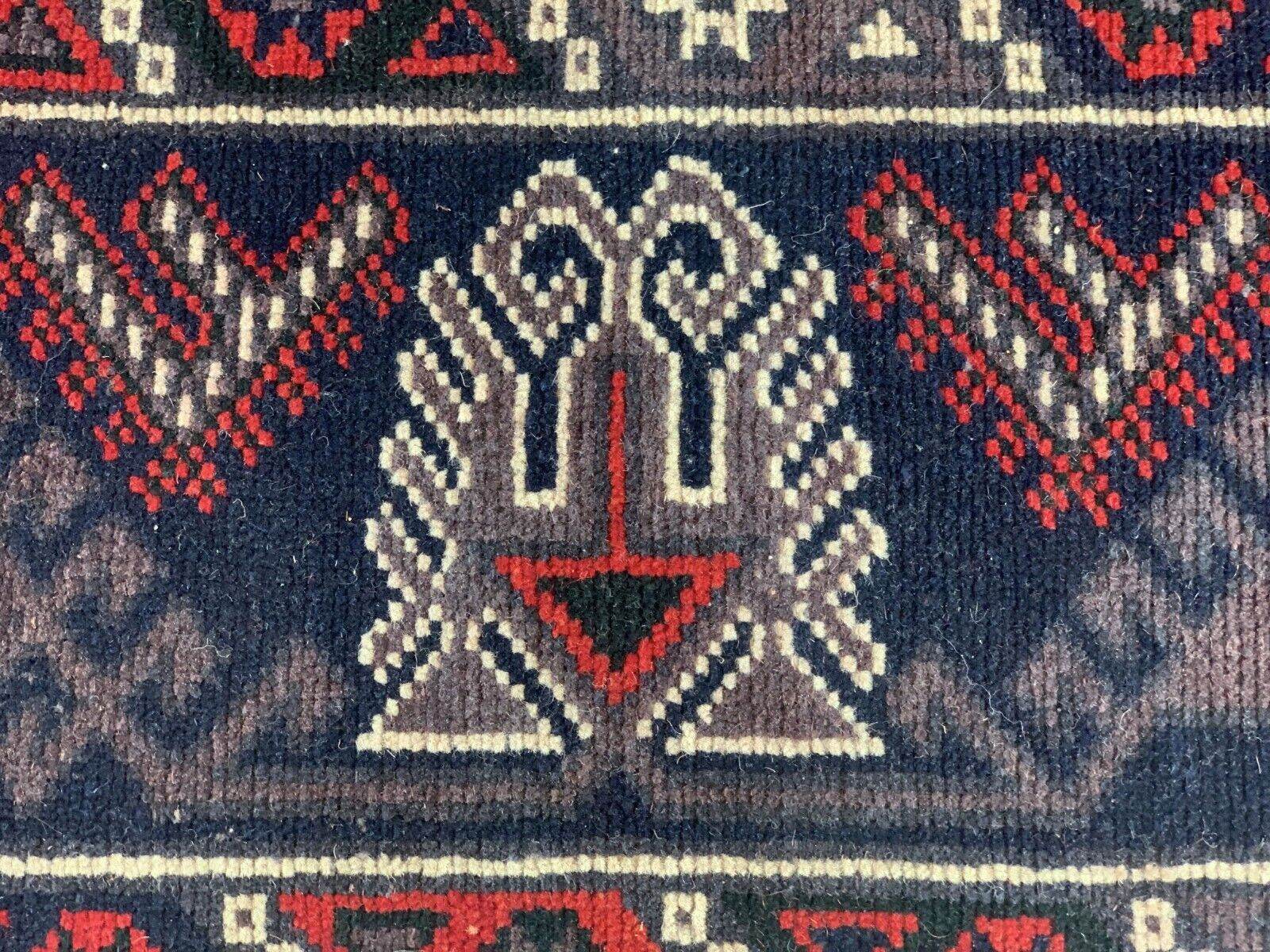 Vintage Turkish Rug | Antique Tribal Handmade Wool Farmhouse Carpet 4 x 6.14 ft