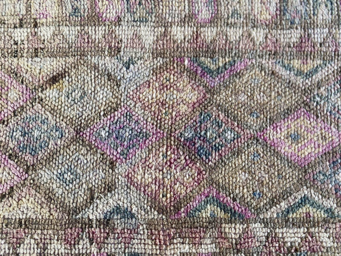 Vintage Herki Rug | Tribal Handmade Turkish Wool Farmhouse Antique Kurdish Rug