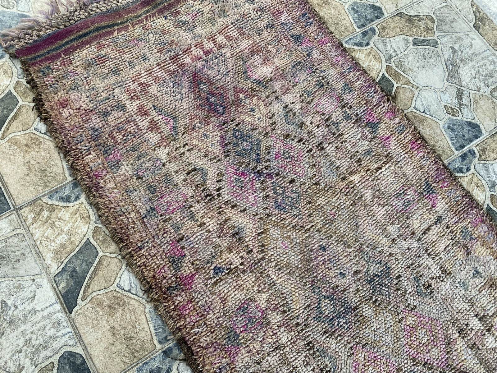 Vintage Herki Rug | Tribal Handmade Turkish Wool Farmhouse Antique Kurdish Rug