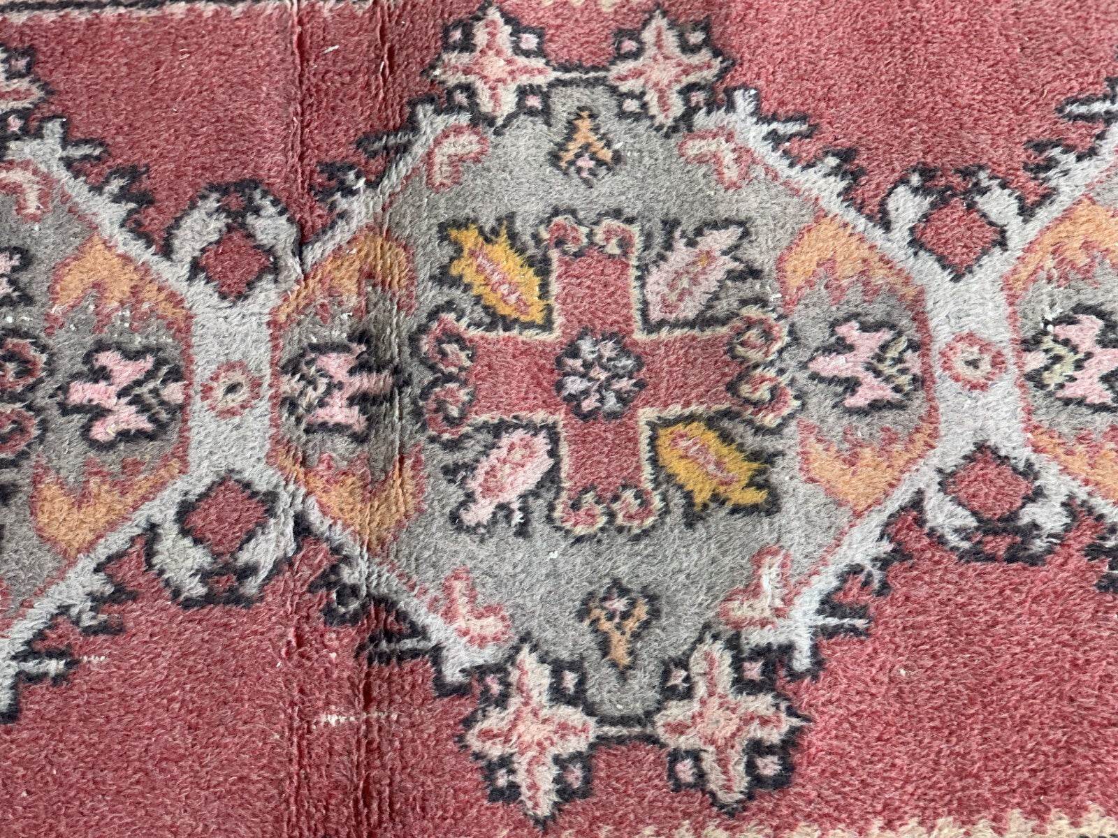 Vintage Turkish Rug | Tribal Handmade Wool Farmhouse Antique Carpet 3.2x 9.1 ft