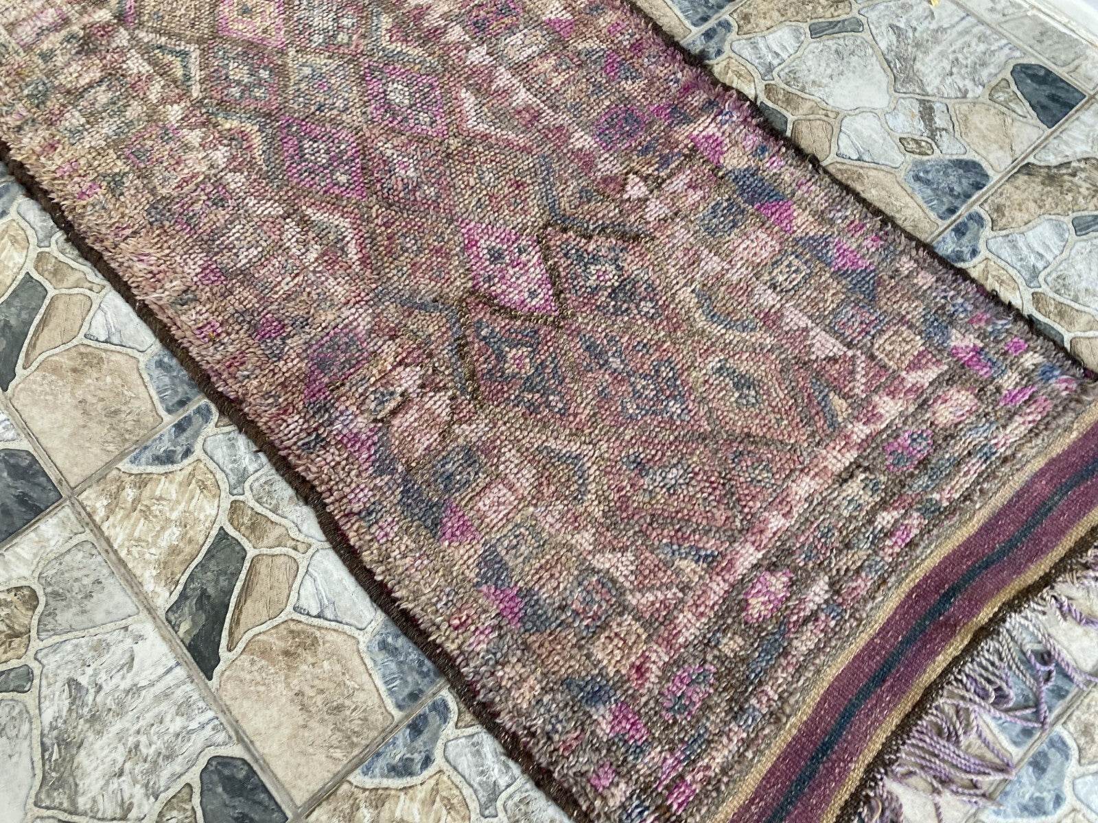 Vintage Herki Rug | Tribal Handmade Turkish Wool Farmhouse Antique Kurdish Rug