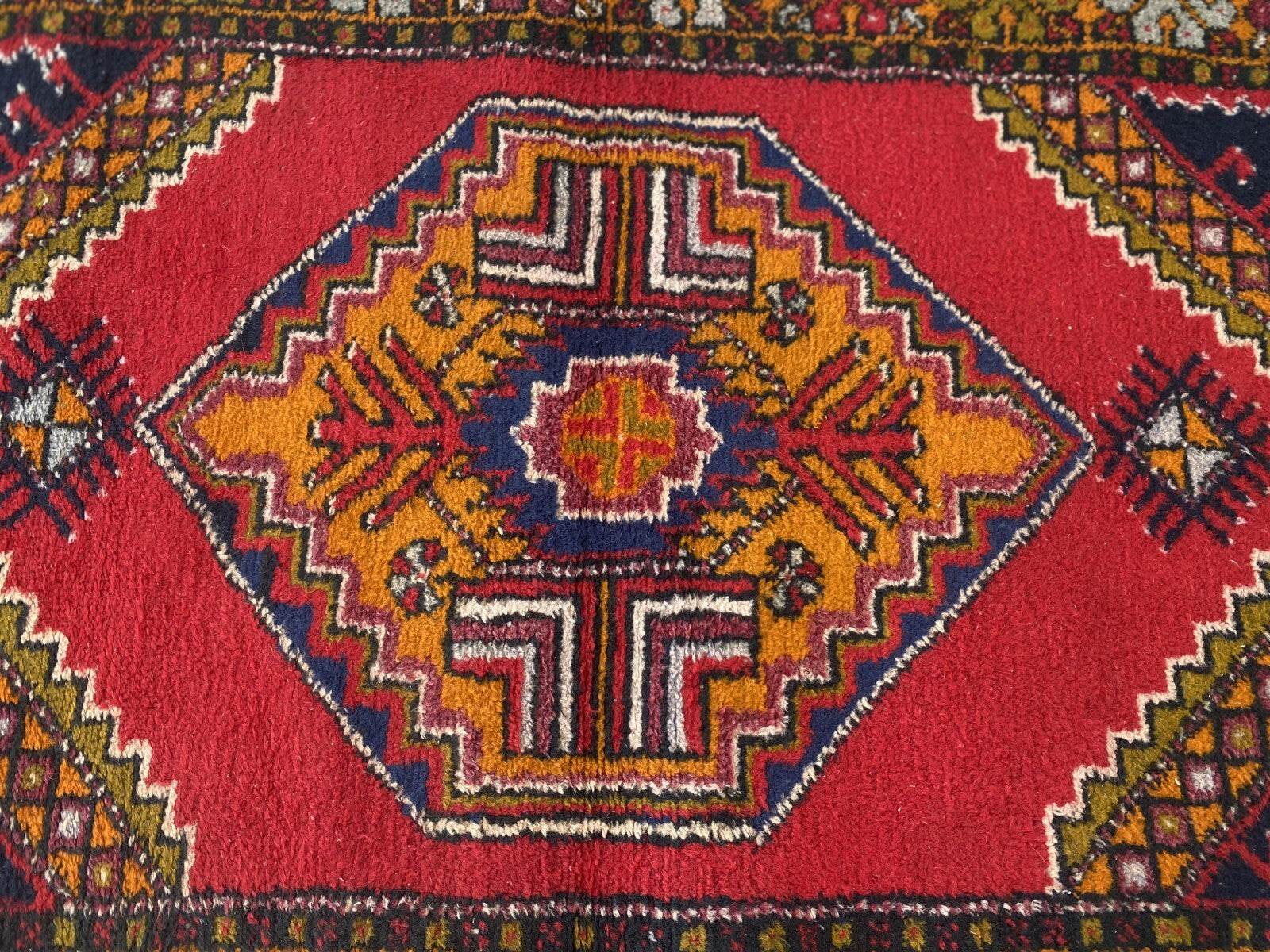 Vintage Turkish Oushak Rug | 3.3x10.8 | Wool Antique Tribal Handmade Area Rug |