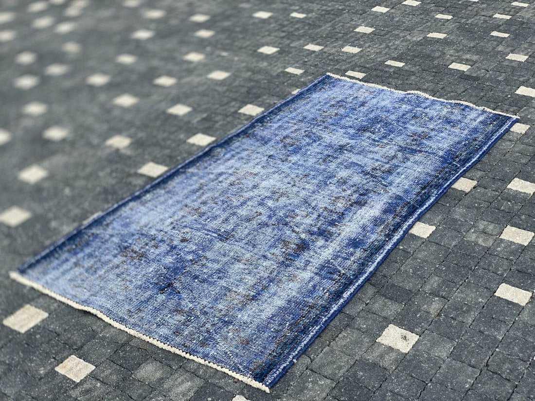 Turkish Vintage Rug,Geometric Farmhouse Vintage Anatolian Village Rug 3.1x6 ft