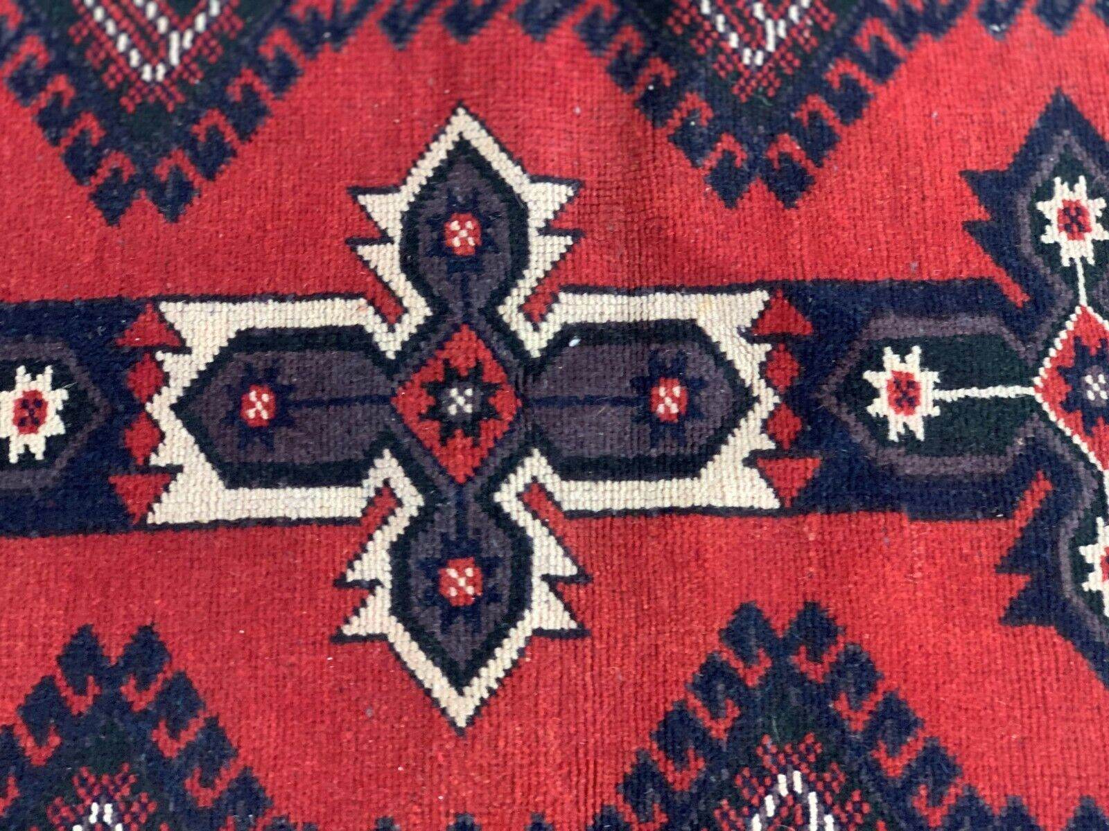 Vintage Turkish Rug | Antique Tribal Handmade Wool Farmhouse Carpet 4 x 6.14 ft