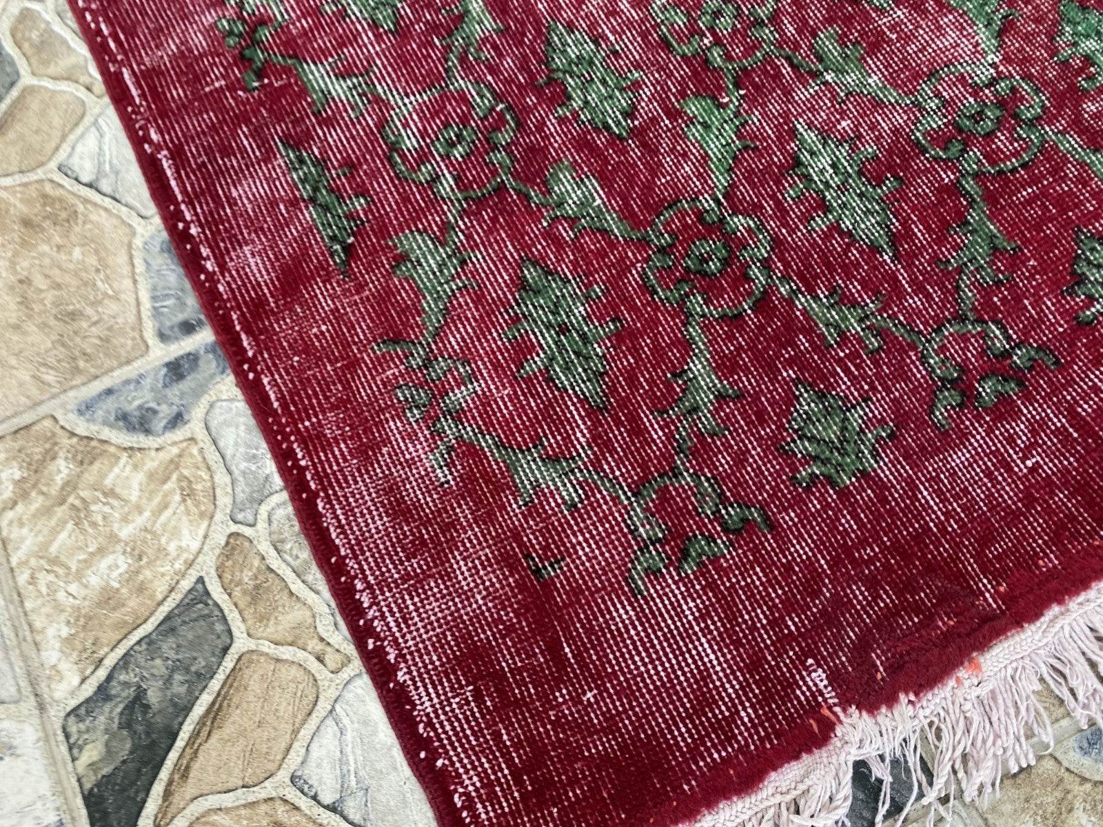 Vintage Turkish Runner Rug | 2.7x6.7ft Wool Handmade Anatolian Village Hallway