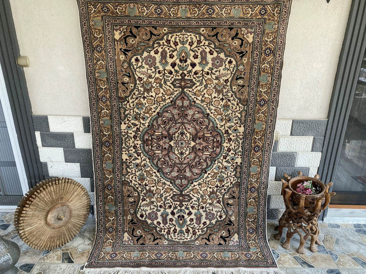 Pre 1980’s ANTIQUE ANATOLIAN TURKISH VINTAGE AREA RUG - GEOMETRIC TRIBAL KAYSERI
