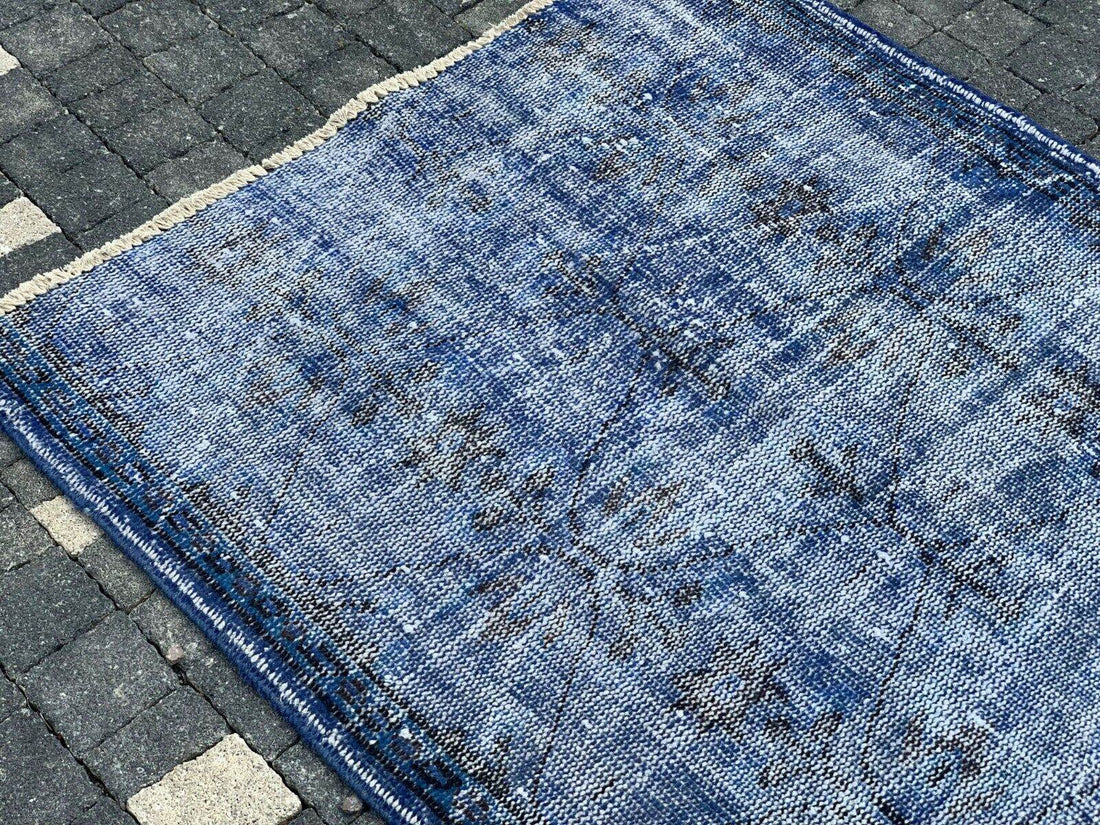 Turkish Vintage Rug,Geometric Farmhouse Vintage Anatolian Village Rug 3.1x6 ft