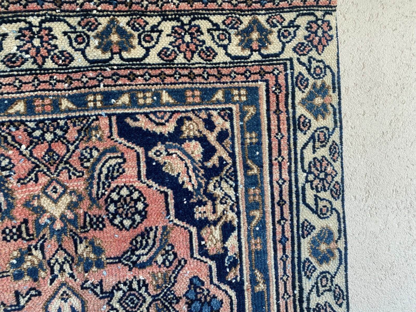 VINTAGE RUG HAND-KNOTTED Caucasian Tribal handmade wool antique farmhouse rug