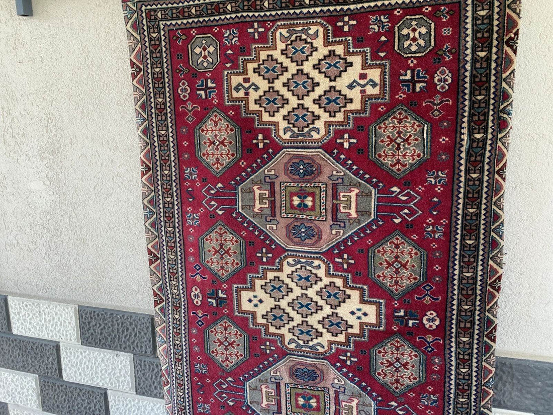 Vintage Turkish Oushak Rug | 3x5.1 ft | Wool Antique Tribal Handmade Area Rug
