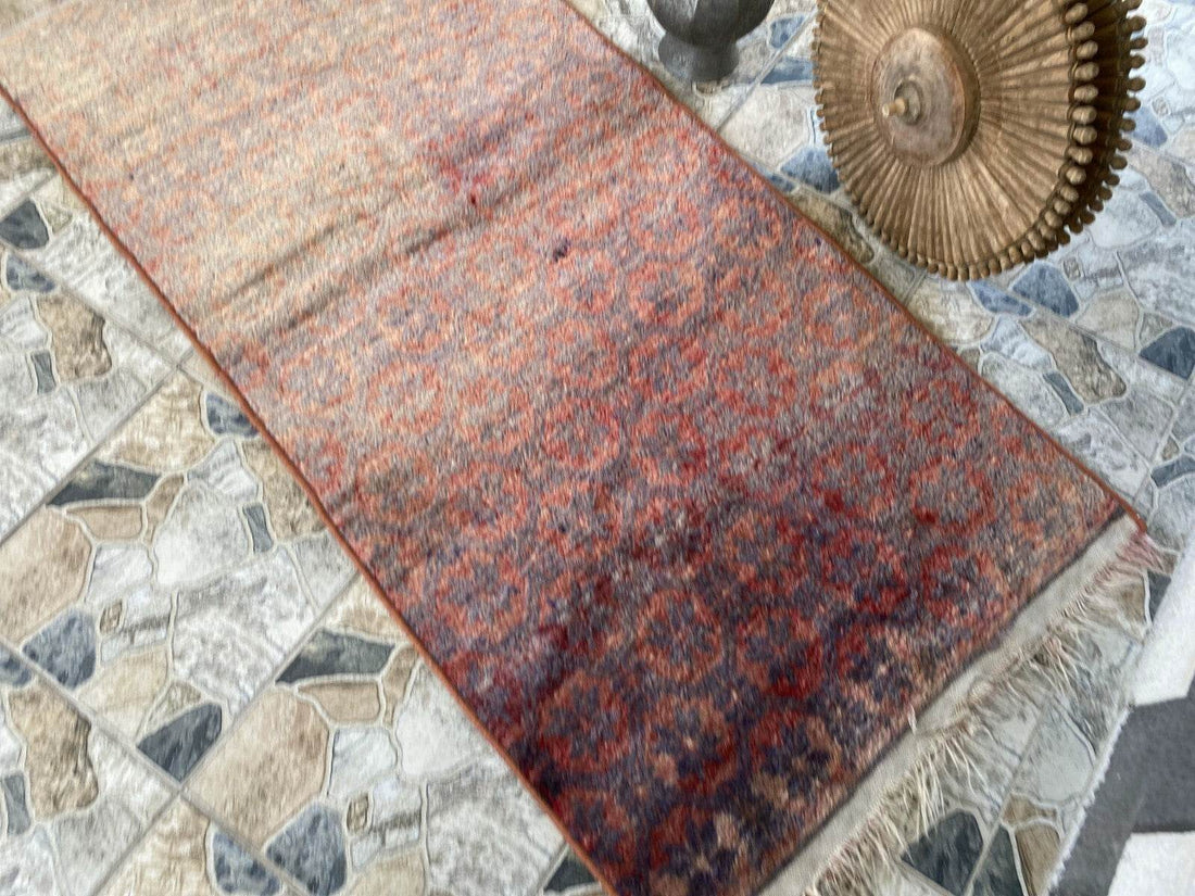 Vintage Turkish Oushak Rug | Anatolian Antique Tribal Hand-Knotted Wool 1960s