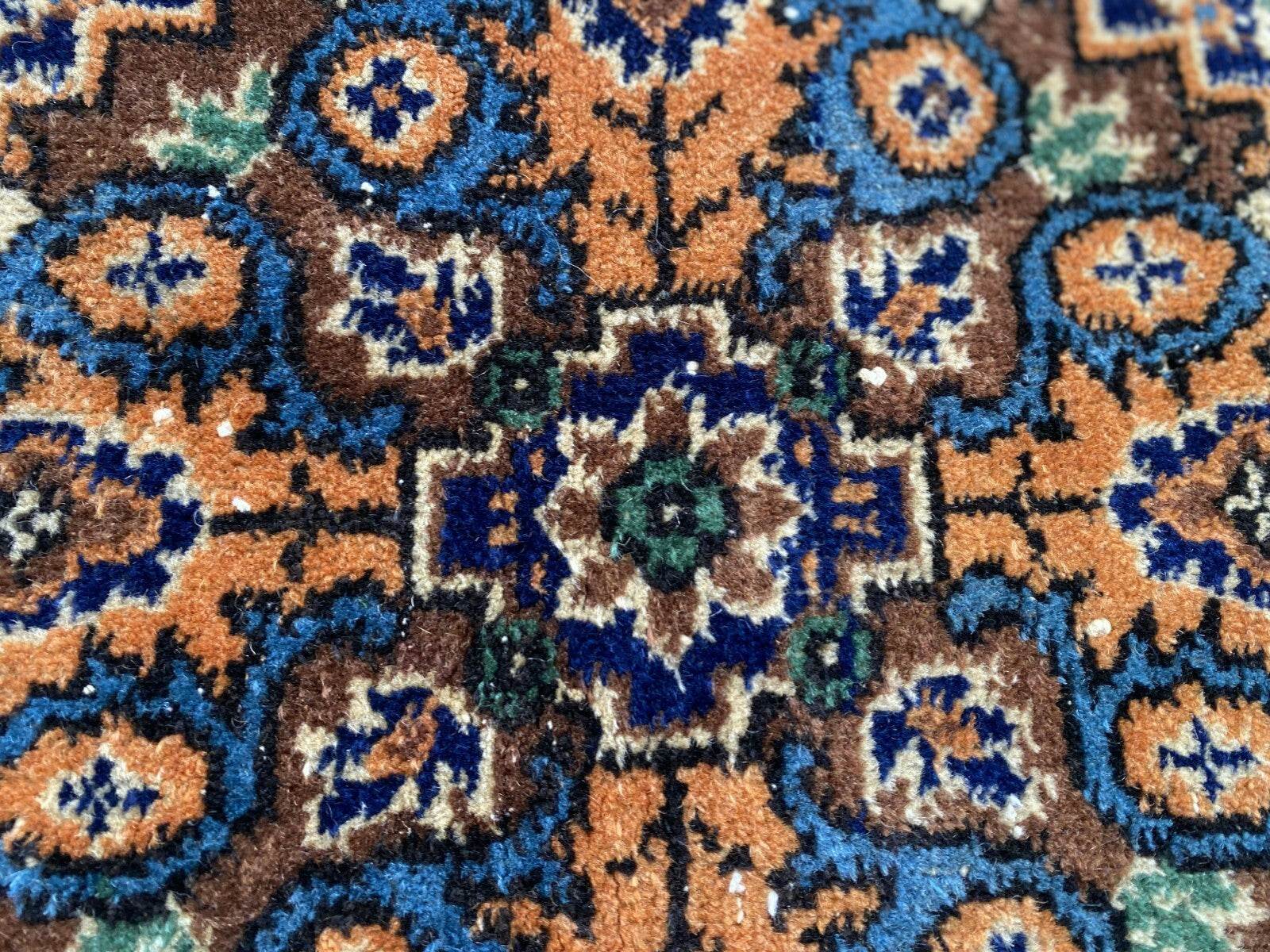 Vintage Turkish Oushak Rug, 4 x 7 ft Handmade Wool Antique Tribal Area Wool Rug