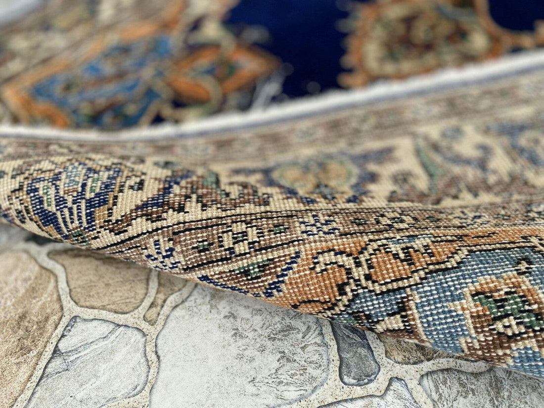 Vintage Turkish Oushak Rug, 4 x 7 ft Handmade Wool Antique Tribal Area Wool Rug