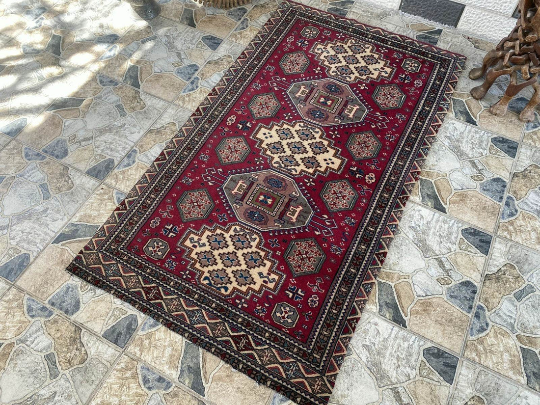 Vintage Turkish Oushak Rug | 3x5.1 ft | Wool Antique Tribal Handmade Area Rug