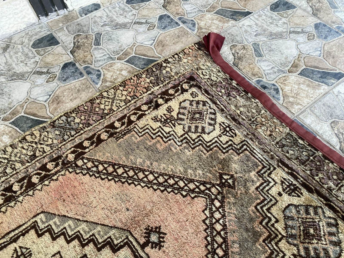 Vintage Turkish Oushak Rug | Anatolian Antique Tribal Hand-Knotted Wool Carpet