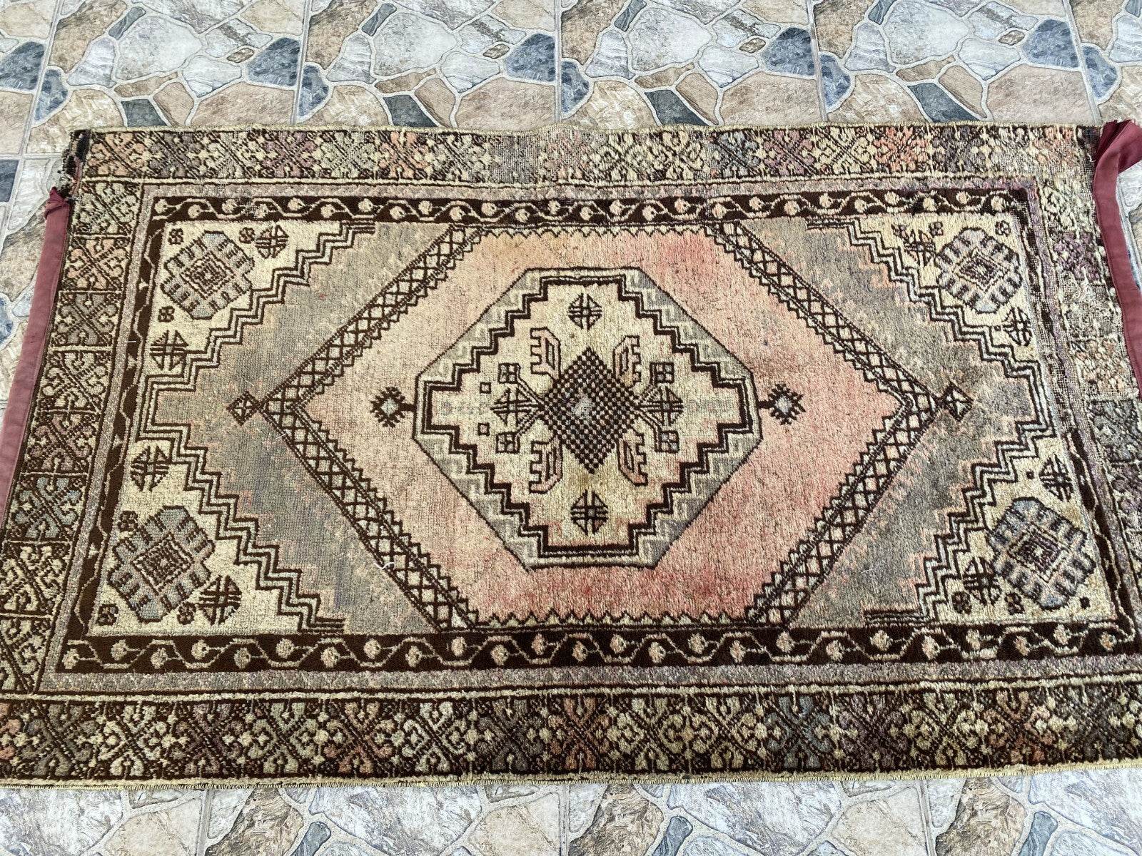 Vintage Turkish Oushak Rug | Anatolian Antique Tribal Hand-Knotted Wool Carpet