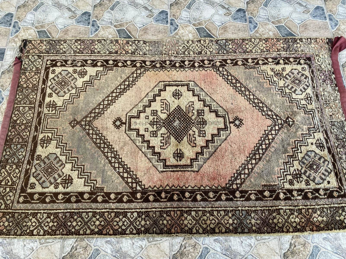 Vintage Turkish Oushak Rug | Anatolian Antique Tribal Hand-Knotted Wool Carpet