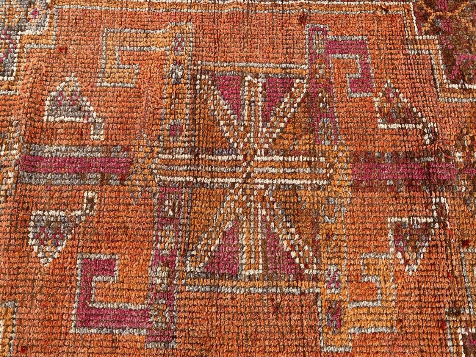 Vintage Kurdish Rug | Tribal Hand-knotted Wool Farmhouse Herki Antique 3 x 11 ft