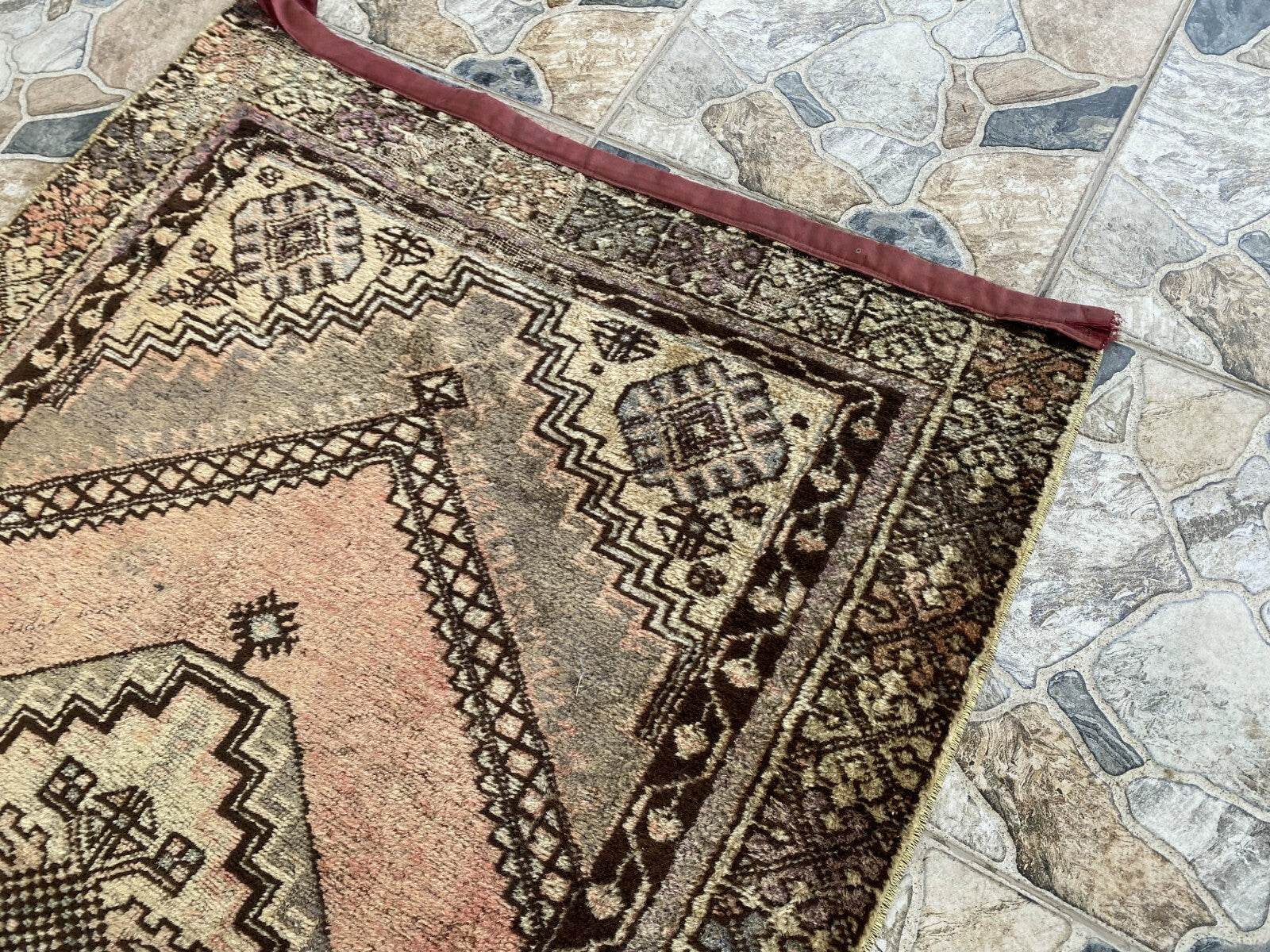 Vintage Turkish Oushak Rug | Anatolian Antique Tribal Hand-Knotted Wool Carpet