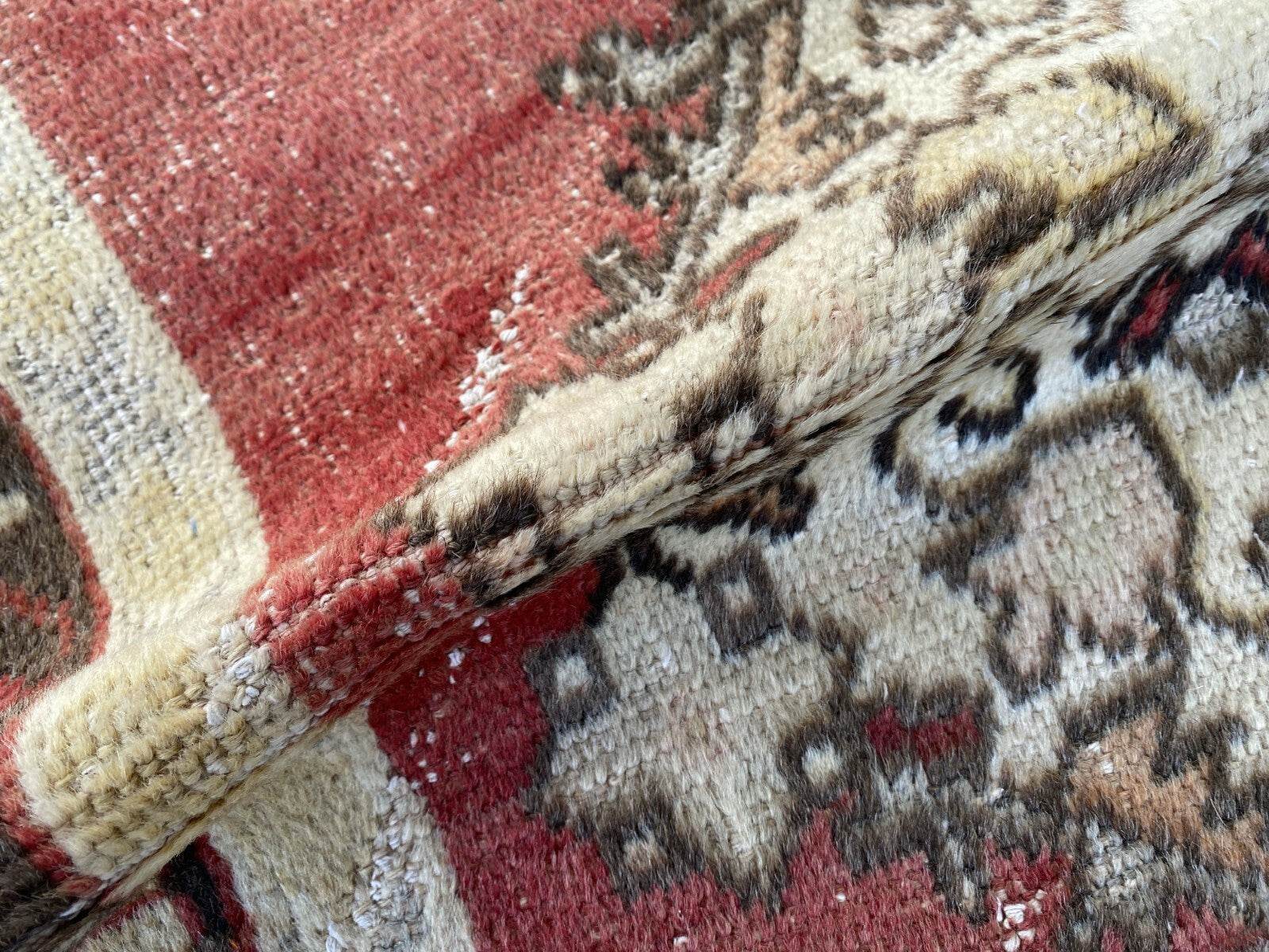 Vintage Rug | Antique Wool Farmhouse Anatolian Runner Handmade Turkish 2.4x8.9ft