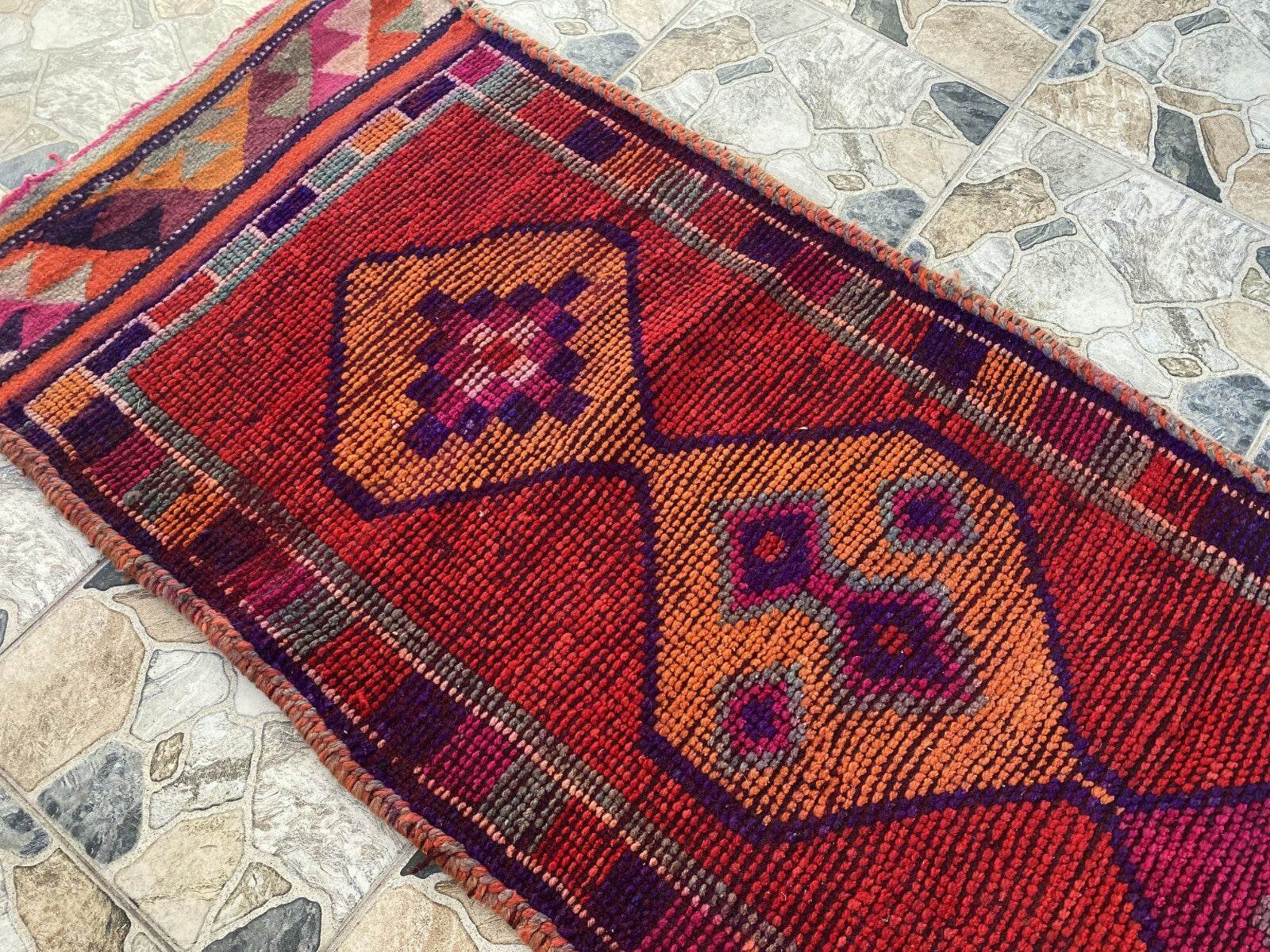 Kurdish Herki Rug | Handmade 1960s Vintage Wool Kilim - Antique Farmhouse Tribal