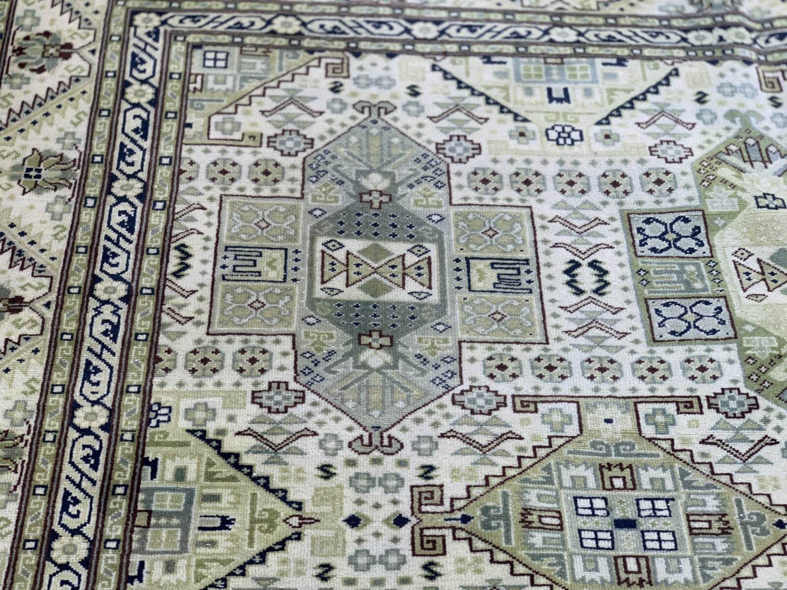 Vintage Turkish Anatolian Area Rug - Handmade 1960s | Rare Oushak Tribal Carpet