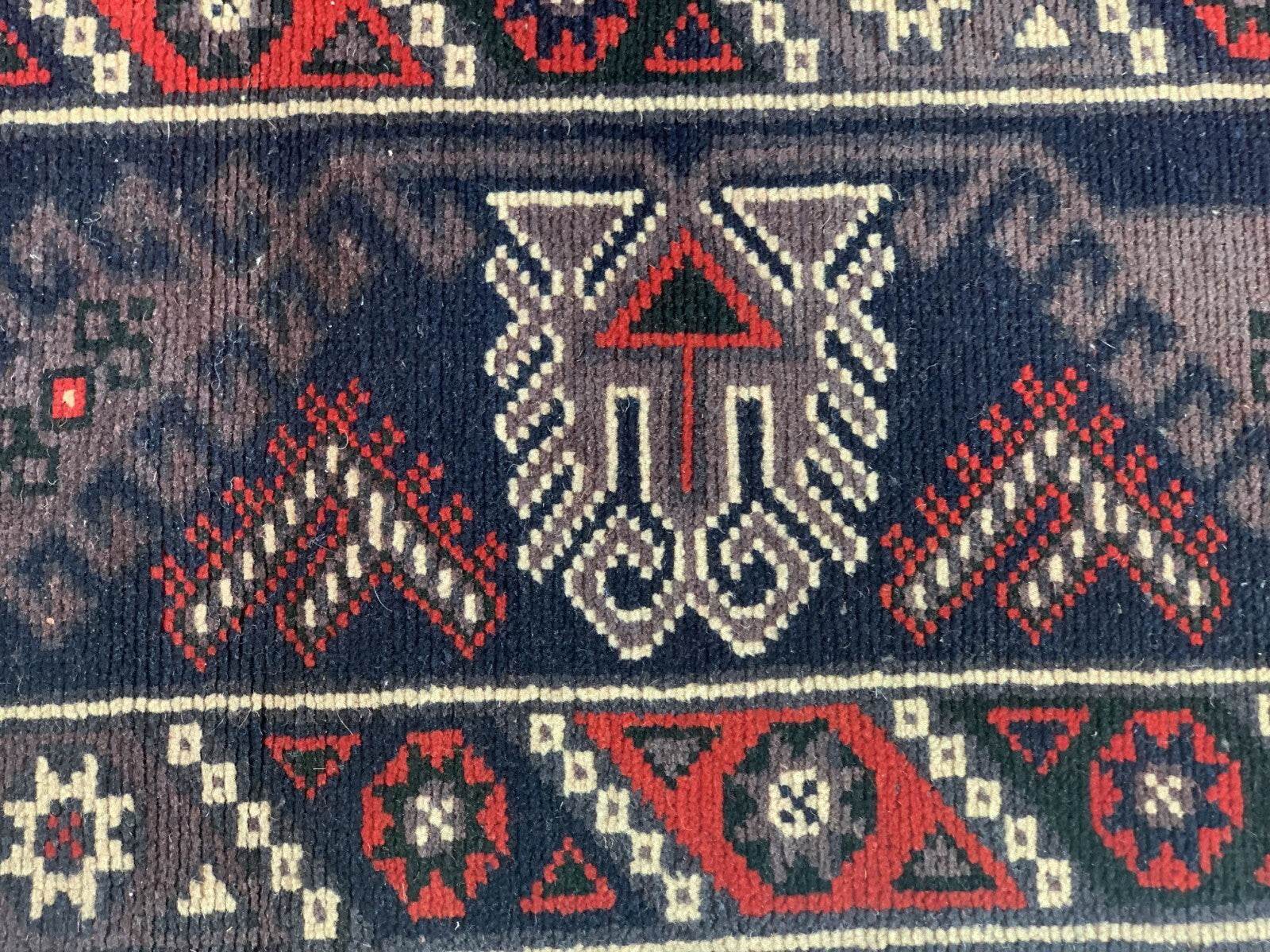 Vintage Turkish Rug | Antique Tribal Handmade Wool Farmhouse Carpet 4 x 6.14 ft