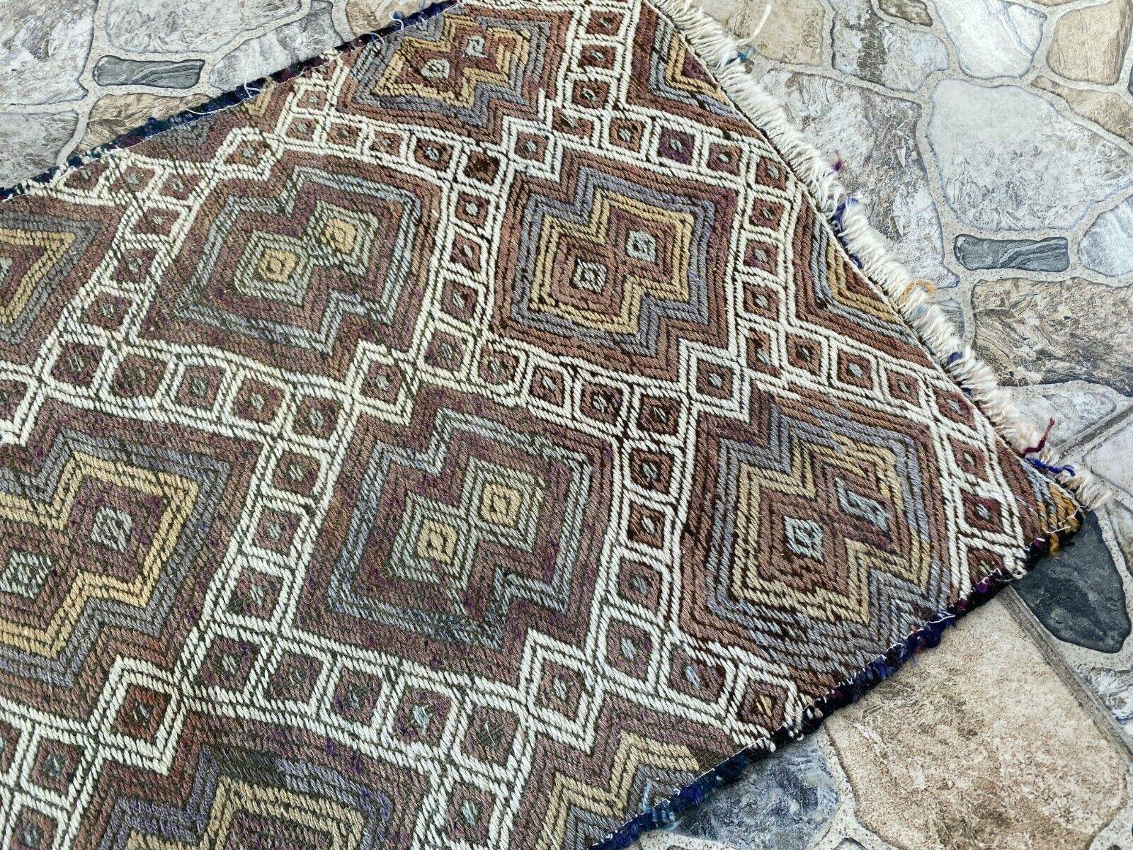 Vintage Wool Kilim Rug | Handmade Tribal Turkish Cecim, Small Farmhouse 1.9x2.9