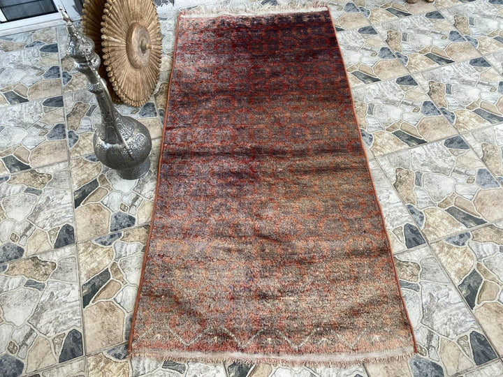 Vintage Turkish Oushak Rug | Anatolian Antique Tribal Hand-Knotted Wool 1960s