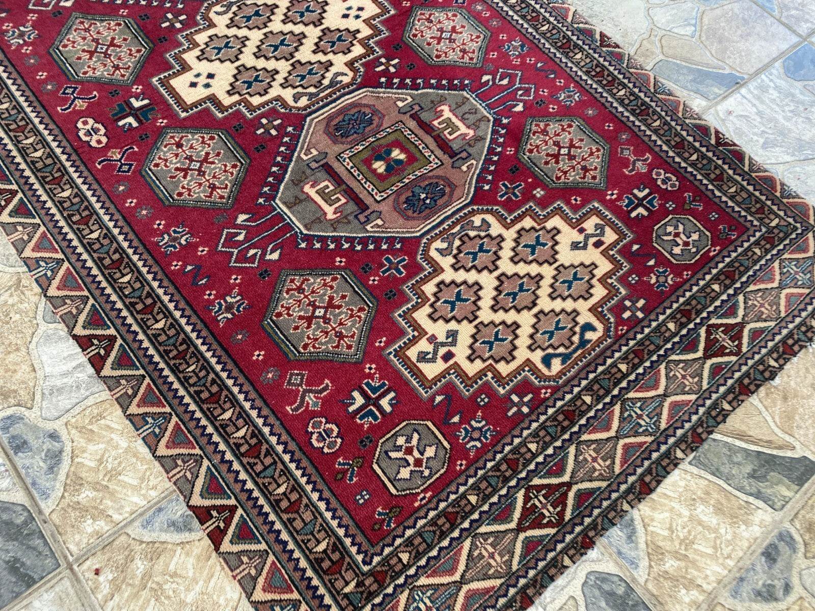 Vintage Turkish Oushak Rug | 3x5.1 ft | Wool Antique Tribal Handmade Area Rug
