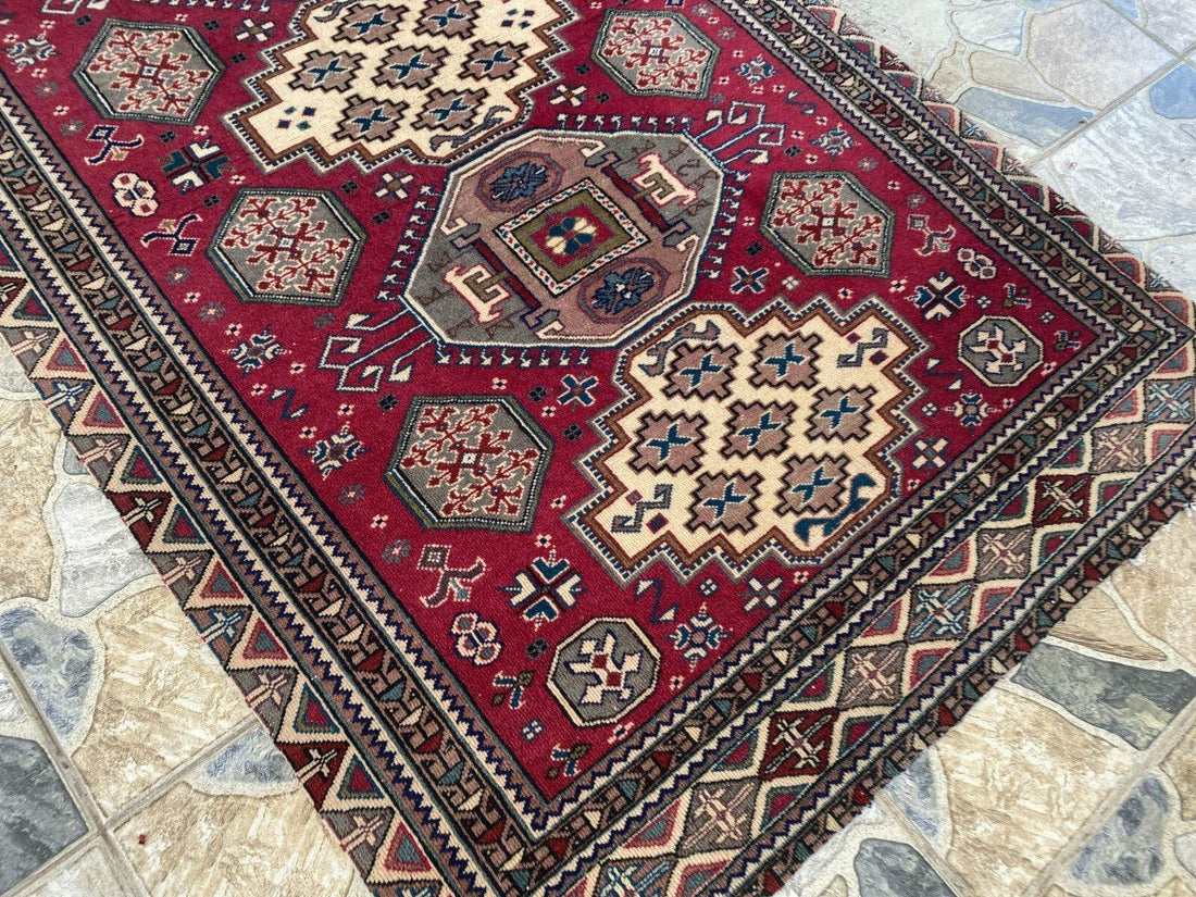 Vintage Turkish Oushak Rug | 3x5.1 ft | Wool Antique Tribal Handmade Area Rug