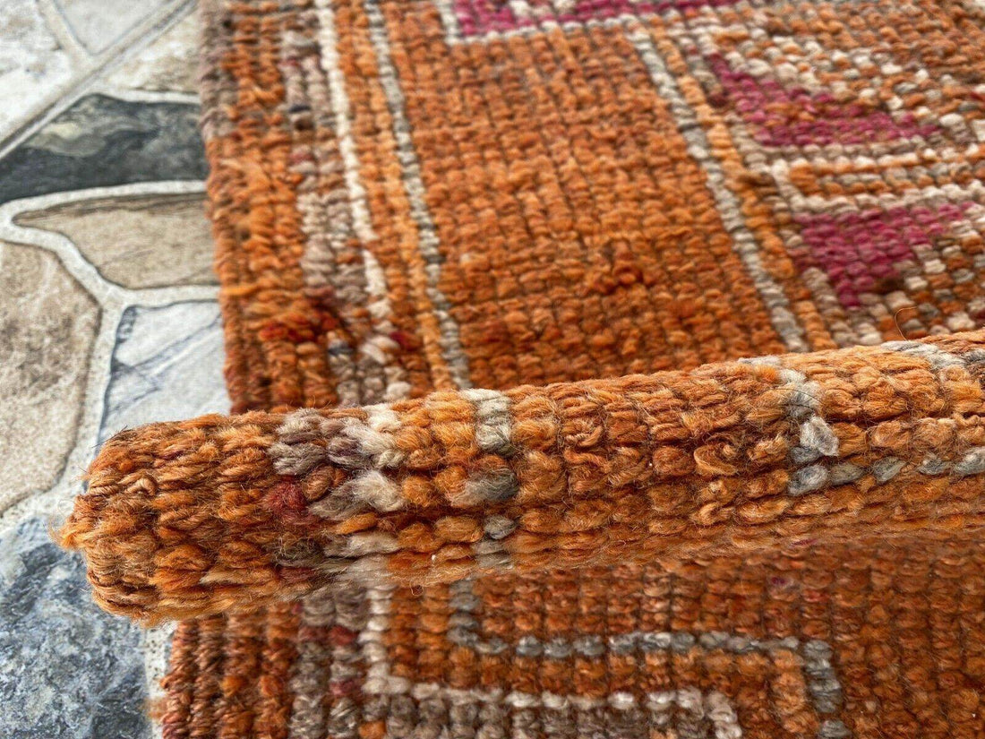 Vintage Kurdish Rug | Tribal Hand-knotted Wool Farmhouse Herki Antique 3 x 11 ft