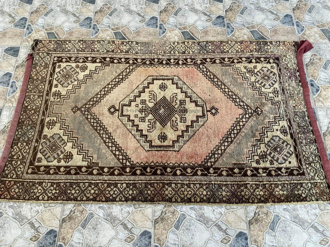 Vintage Turkish Oushak Rug | Anatolian Antique Tribal Hand-Knotted Wool Carpet
