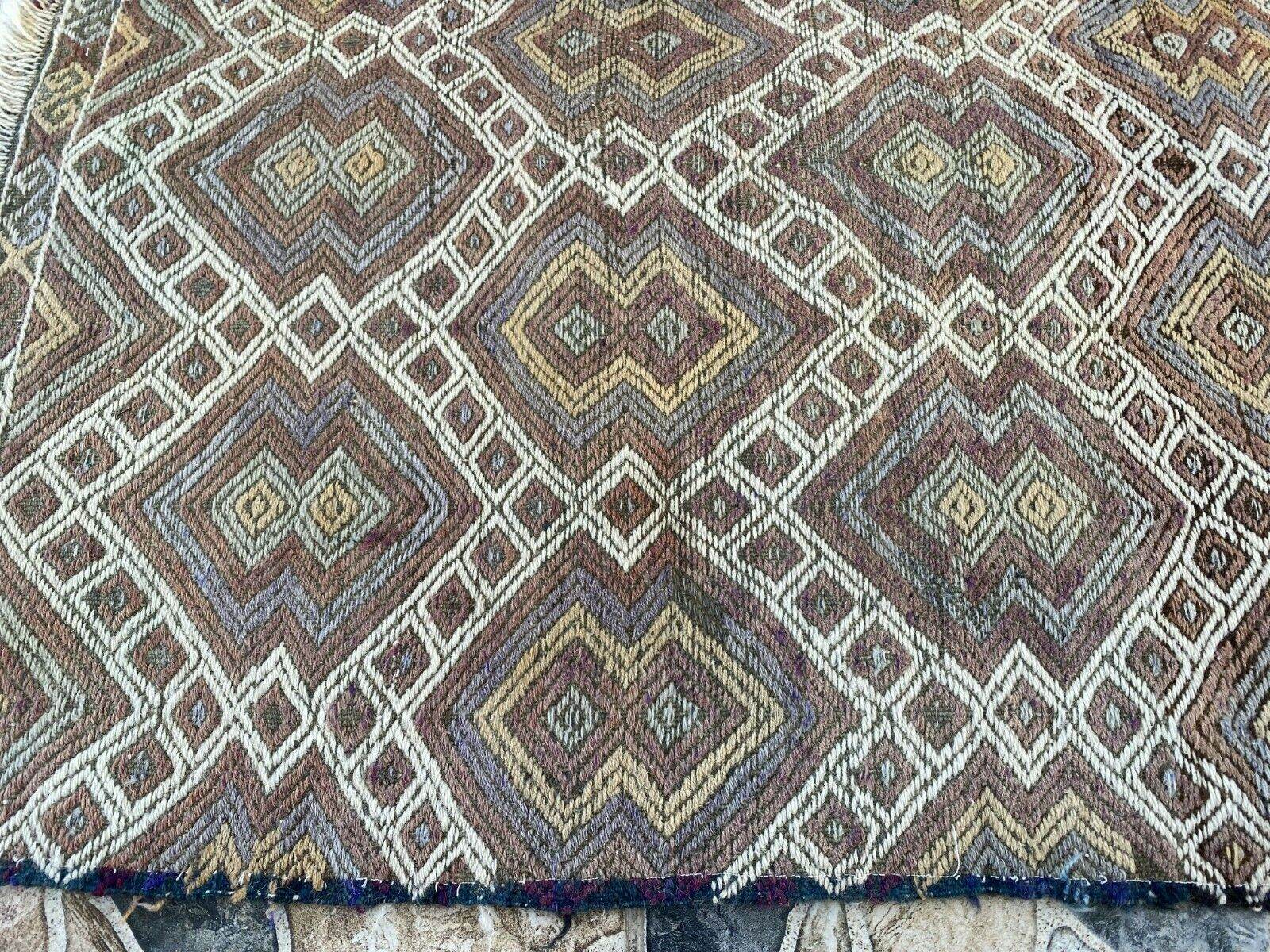 Vintage Wool Kilim Rug | Handmade Tribal Turkish Cecim, Small Farmhouse 1.9x2.9