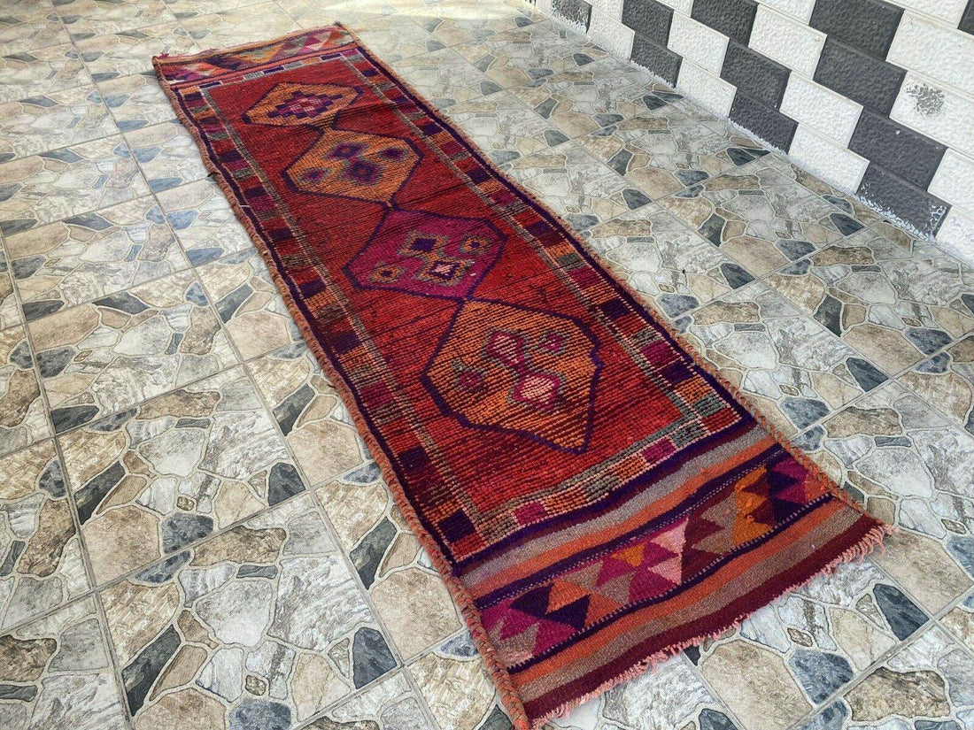 Kurdish Herki Rug | Handmade 1960s Vintage Wool Kilim - Antique Farmhouse Tribal
