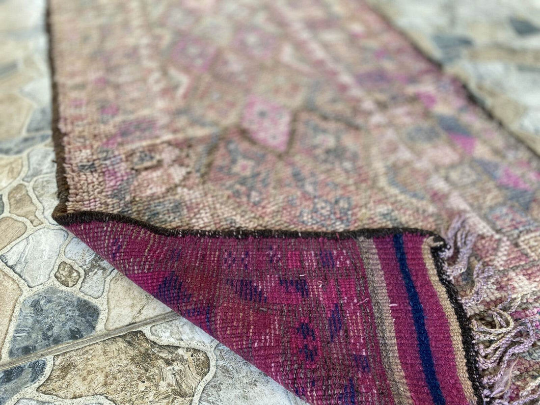 Vintage Herki Rug | Tribal Handmade Turkish Wool Farmhouse Antique Kurdish Rug