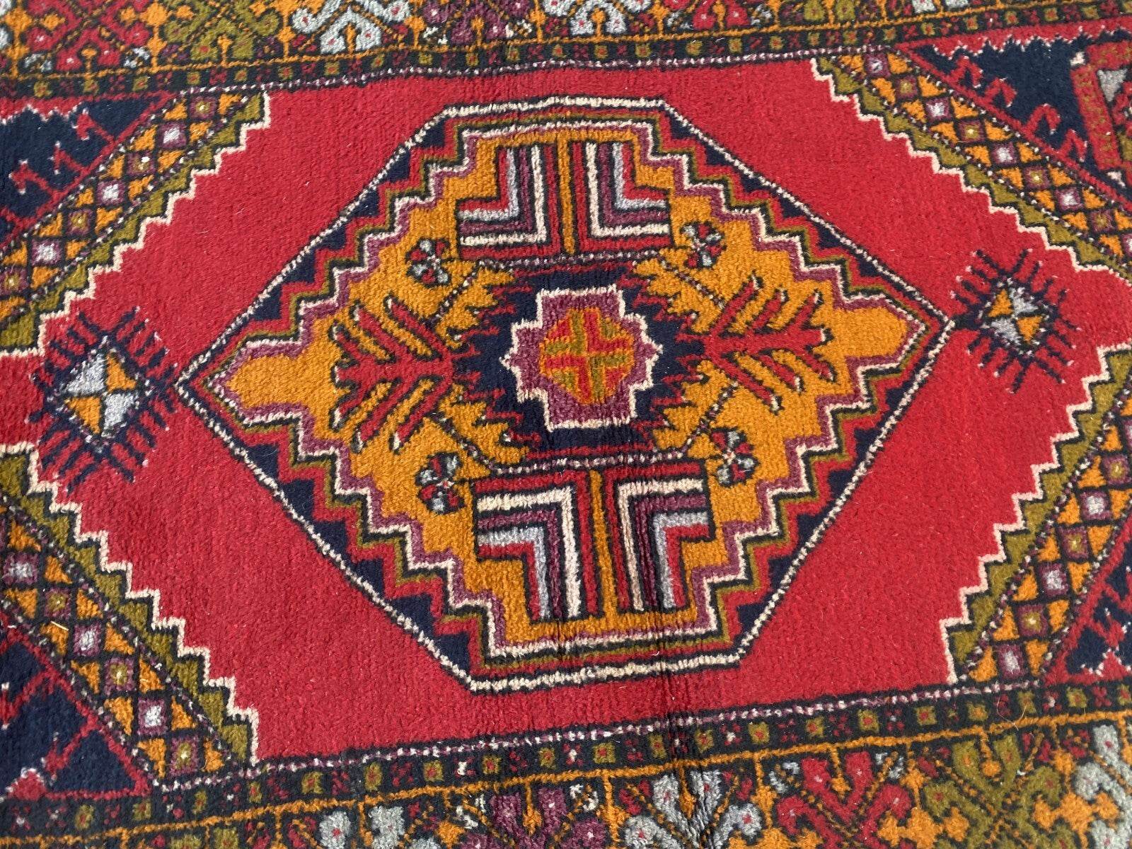 Vintage Turkish Oushak Rug | 3.3x10.8 | Wool Antique Tribal Handmade Area Rug |