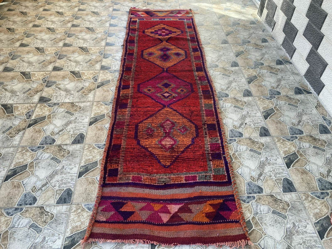 Kurdish Herki Rug | Handmade 1960s Vintage Wool Kilim - Antique Farmhouse Tribal