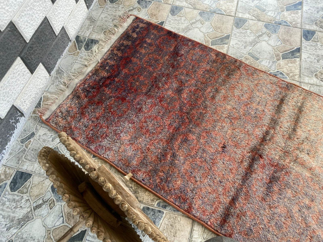 Vintage Turkish Oushak Rug | Anatolian Antique Tribal Hand-Knotted Wool 1960s