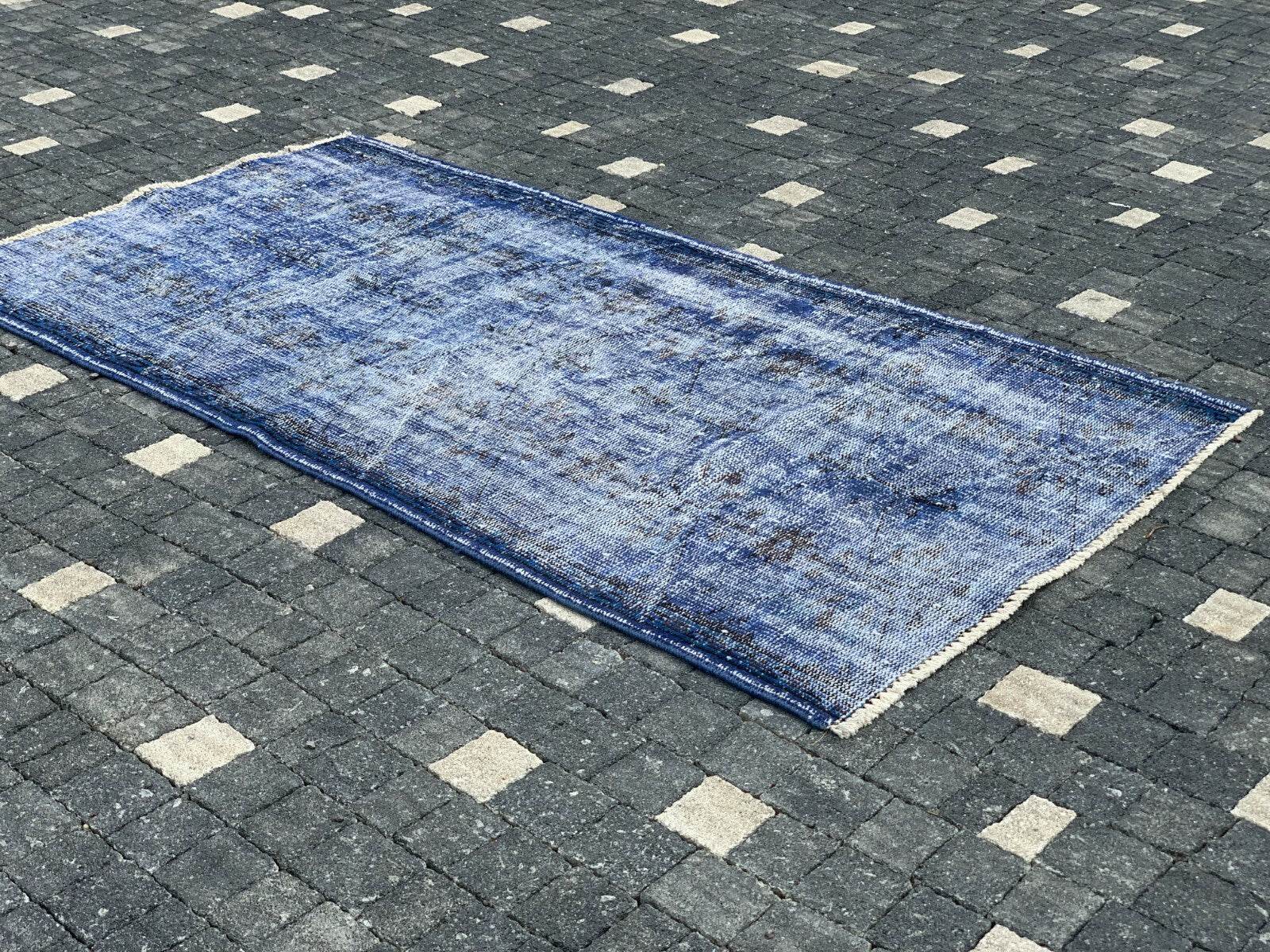 Turkish Vintage Rug,Geometric Farmhouse Vintage Anatolian Village Rug 3.1x6 ft