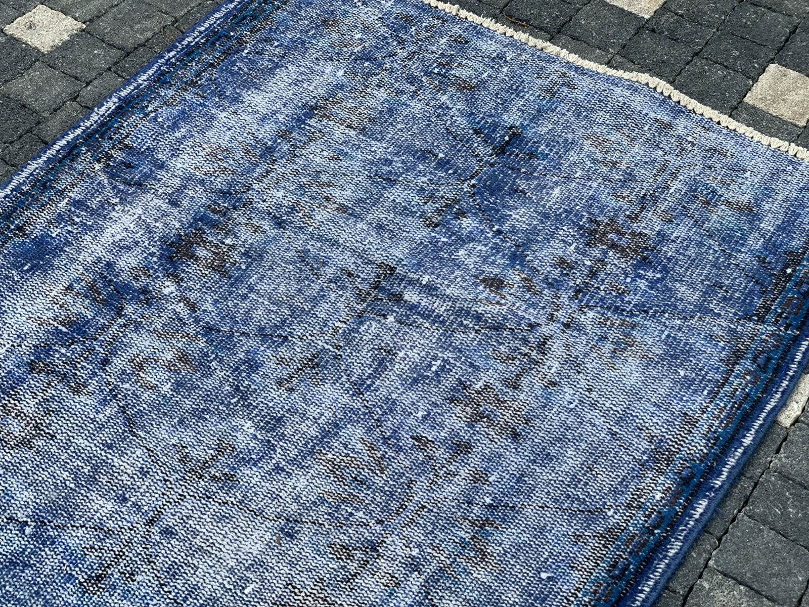 Turkish Vintage Rug,Geometric Farmhouse Vintage Anatolian Village Rug 3.1x6 ft