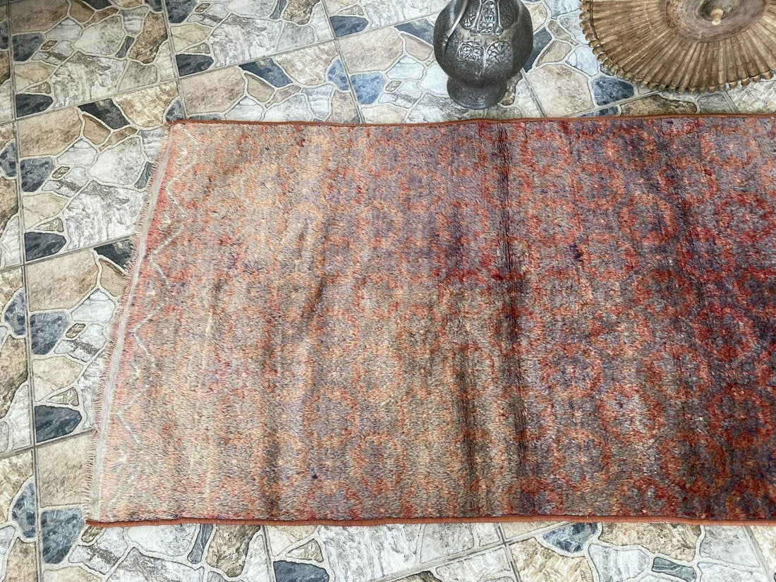 Vintage Turkish Oushak Rug | Anatolian Antique Tribal Hand-Knotted Wool 1960s