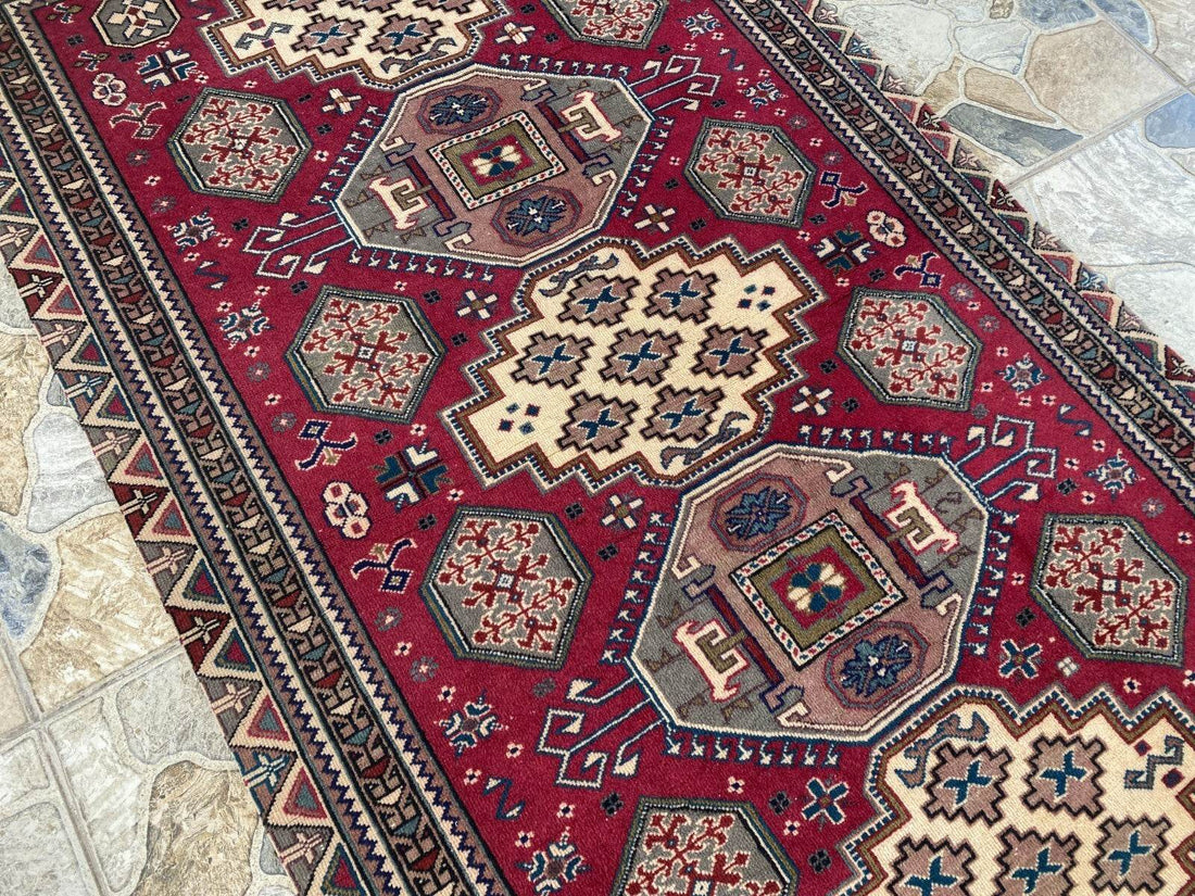 Vintage Turkish Oushak Rug | 3x5.1 ft | Wool Antique Tribal Handmade Area Rug