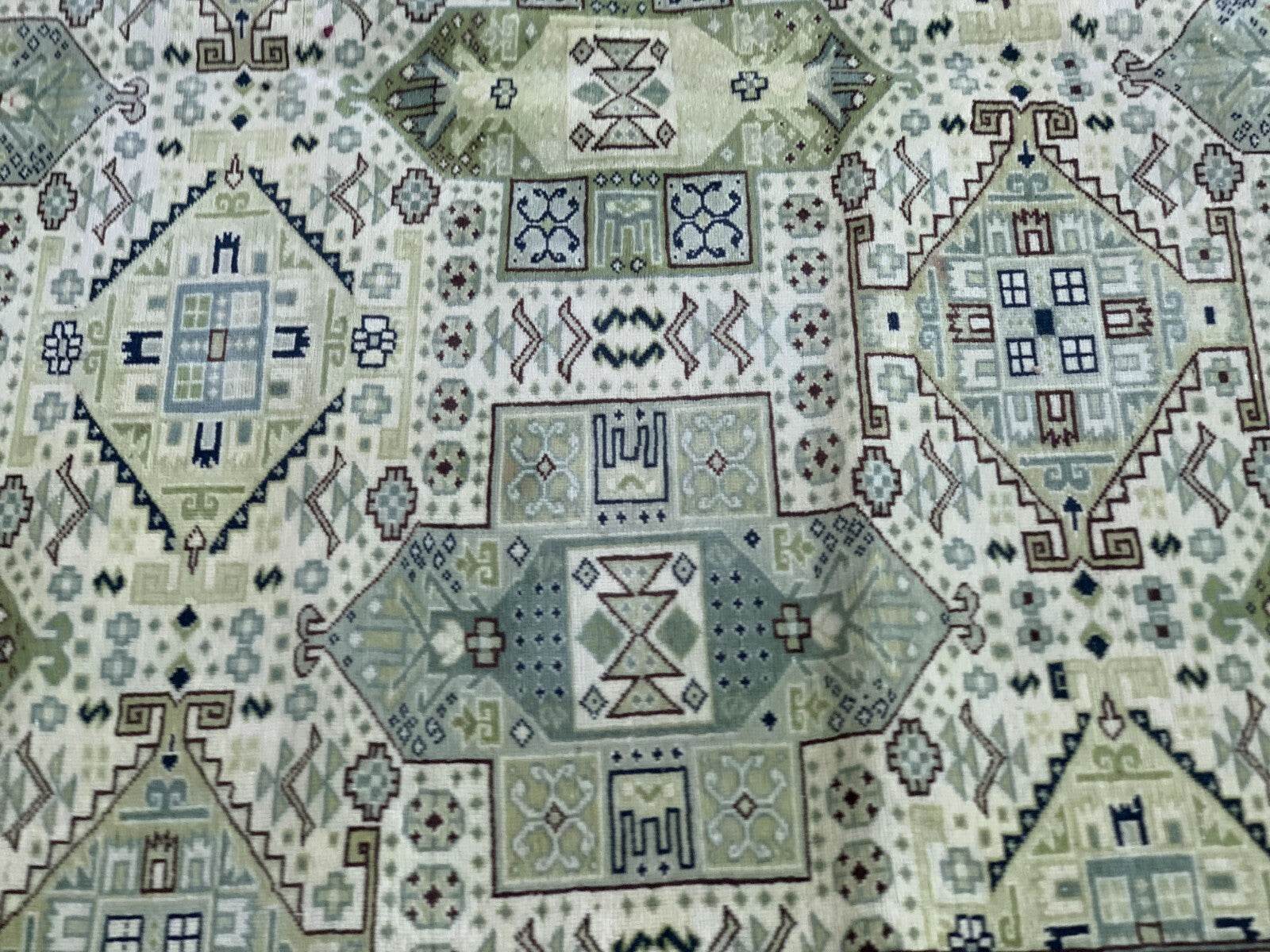 Vintage Turkish Anatolian Area Rug - Handmade 1960s | Rare Oushak Tribal Carpet