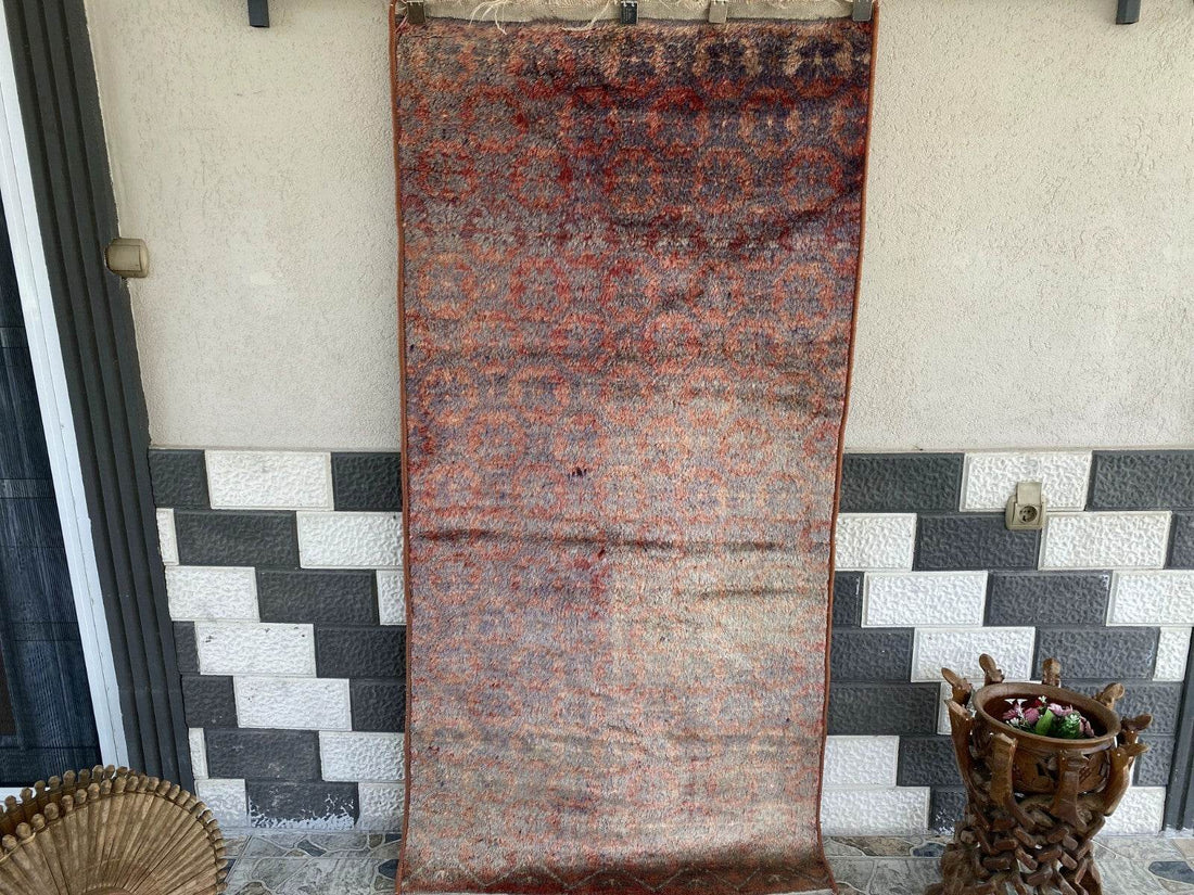 Vintage Turkish Oushak Rug | Anatolian Antique Tribal Hand-Knotted Wool 1960s