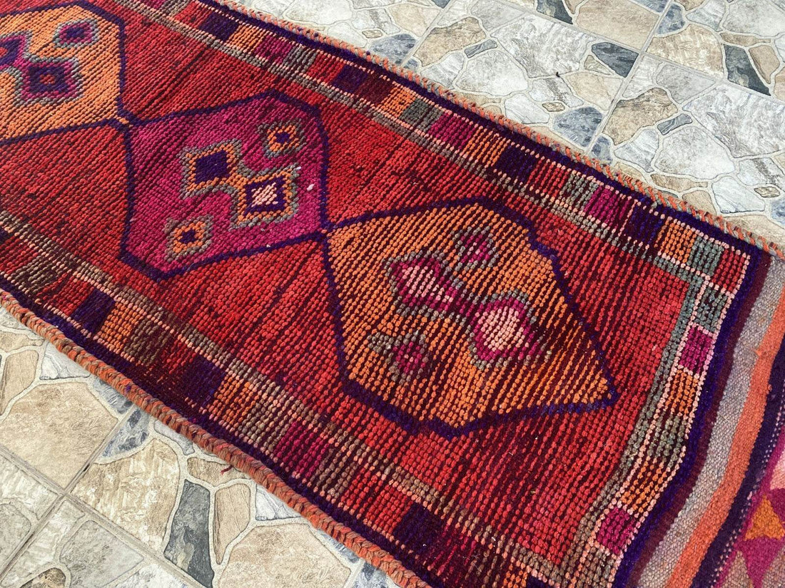 Kurdish Herki Rug | Handmade 1960s Vintage Wool Kilim - Antique Farmhouse Tribal