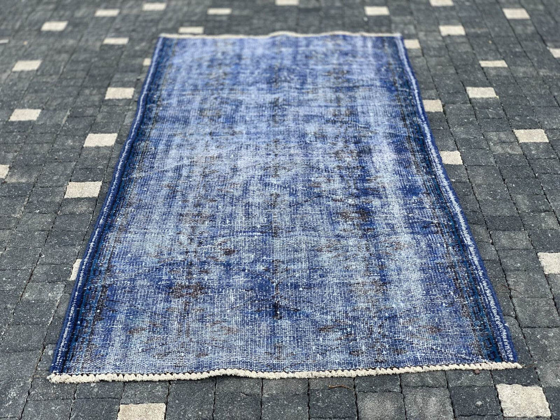 Turkish Vintage Rug,Geometric Farmhouse Vintage Anatolian Village Rug 3.1x6 ft