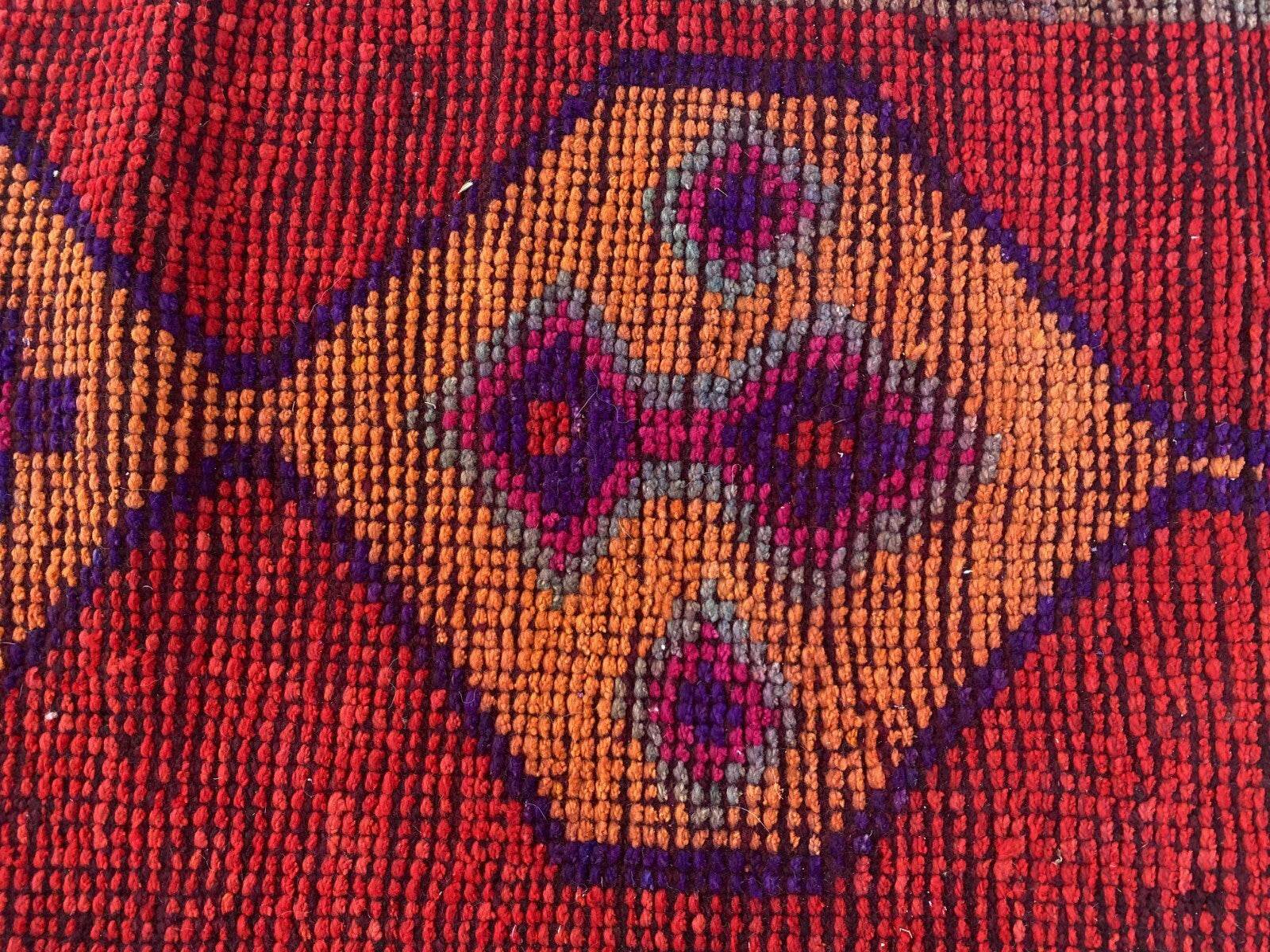 Kurdish Herki Rug | Handmade 1960s Vintage Wool Kilim - Antique Farmhouse Tribal